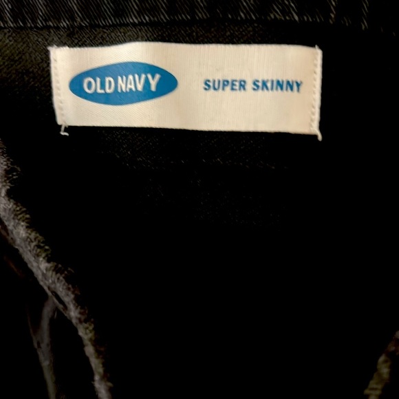 Old Navy Black Super Skinny Black Jeans Stretch Size 10 EUC - Picture 6 of 6